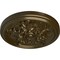 Ekena Millwork Katheryn Ceiling Medallion (Fits Canopies up to 2 1/8"), Hand-Painted Brass, 14 1/2"OD x 2 3/4"P CM14KTBRS - alternate 2